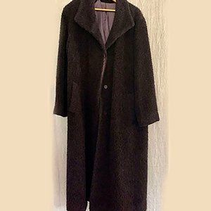 Lovely maroon Cinzia Rocca alpaca wool overcoat